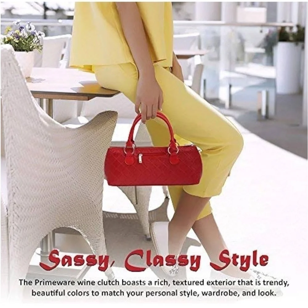 NEW Primewear Insulated Wine Bag / Clutch, Red, New With Tags. Great 4 Christmas - Picture 16 of 16
